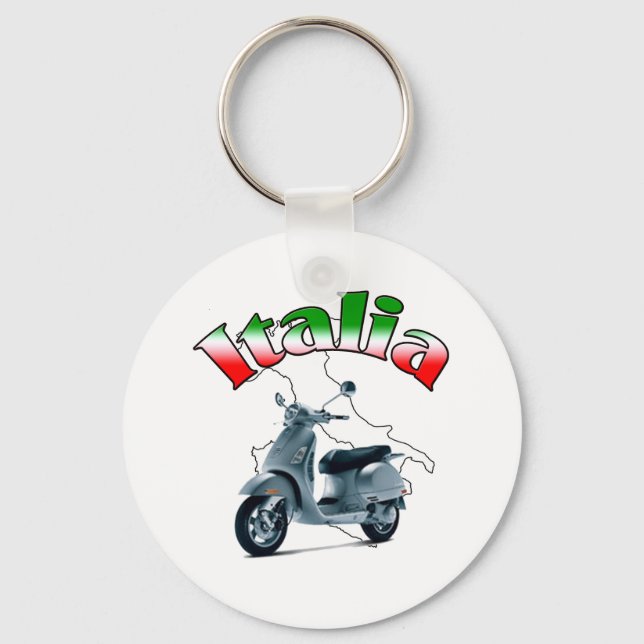 Italienischer Scooter Schlüsselanhänger (Vorderseite)