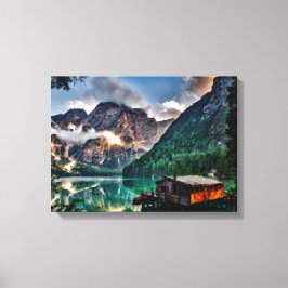 Italienischer See Leinwanddruck