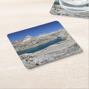 Italienischer See und Bärensee - Sierra Rechteckiger Pappuntersetzer
