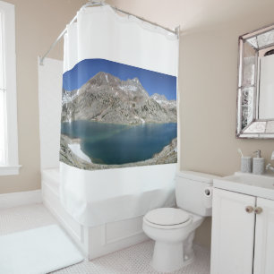 Italienischer See von oben - Sierra - Duschvorhang