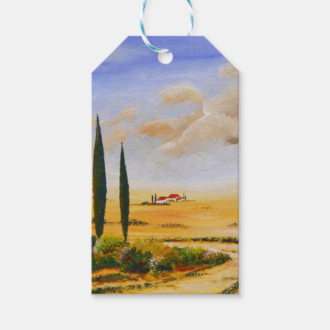 Italienischer Sommer Geschenkanhänger (Vorderseite)