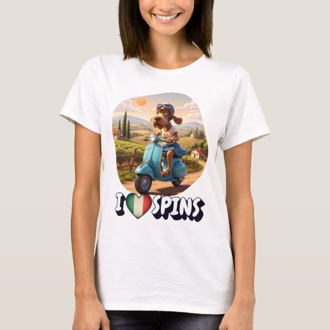 Italienischer Spinone cool T-Shirt (Vorderseite)