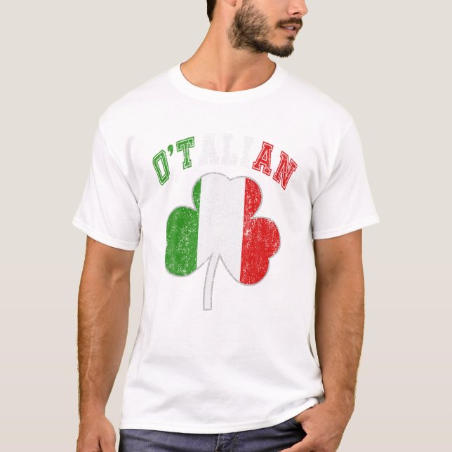 italienischer St. Patricks Tag T-Shirt (Vorderseite)