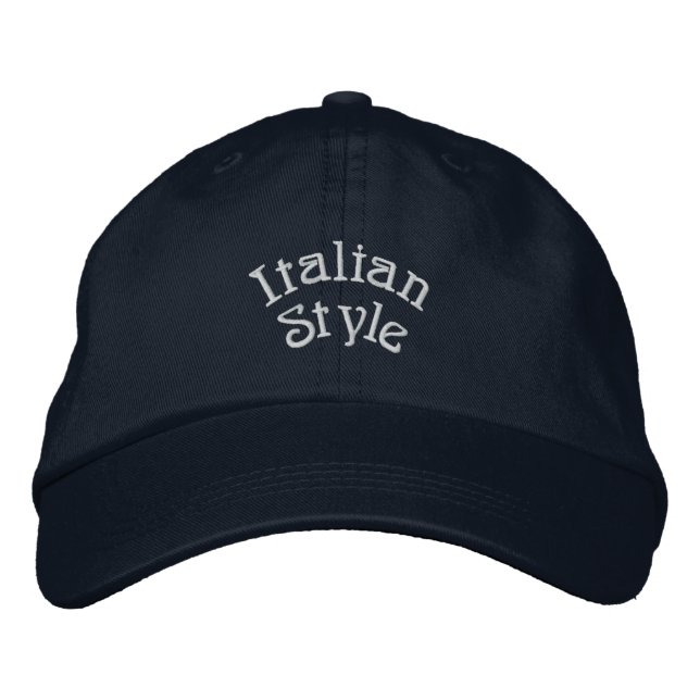 italienischer Stil Bestickte Kappe (Vorderseite)