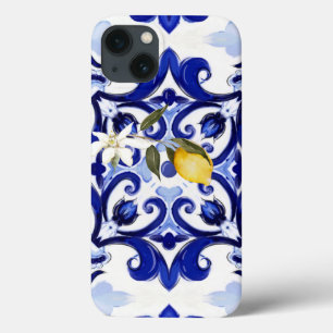 Italienischer Stil,Fliesen,Majolika,Zitrone,All-Ov Case-Mate iPhone Hülle