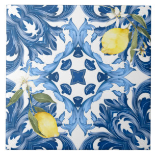 Italienischer Stil,Fliesen,Majolika,Zitrone,All-Ov Fliese