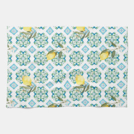 Italienischer Stil,Fliesen,Majolika,Zitrone,All-Ov Geschirrtuch