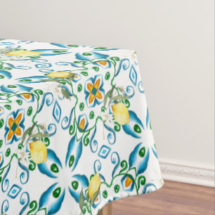 Italienischer Stil,Fliesen,Majolika,Zitrone,All-Ov Tischdecke