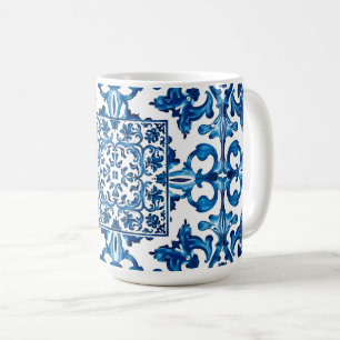 Italienischer Stil, Mittelmeer, Mosaik, blau, Kaffeetasse