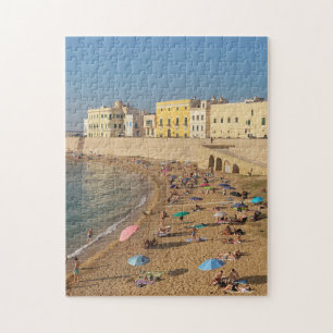 Italienischer Strand in Gallipoli, Apulien Puzzle