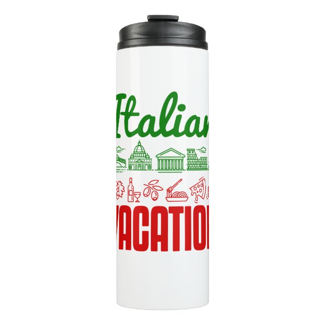Italienischer Urlaub Italien Reisen Souvenir Thermosbecher (Vorderseite)
