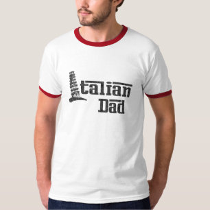 Italienischer Vater-Vintager Wecker-T - Shirt