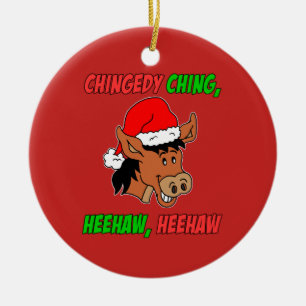 Italienischer Weihnachtsesel Keramik Ornament