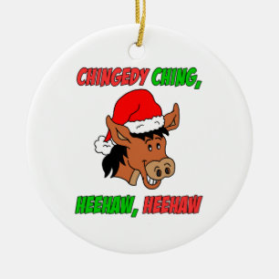 Italienischer Weihnachtsesel Keramik Ornament