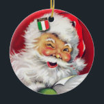 Italienischer Weihnachtsmann, Italienisches Weihna Keramik Ornament<br><div class="desc">Italienischer Weihnachtsmann,  italienische Weihnachtszeit,  Italien Weihnachtsschmuck, </div>