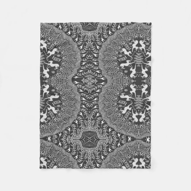 Italienischer Windhund-Druck-Fleece-Decke, Fleecedecke (Vorderseite)