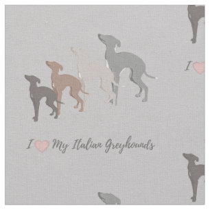 Italienischer Windhund-Gewebe. Iggy Joann Stoff