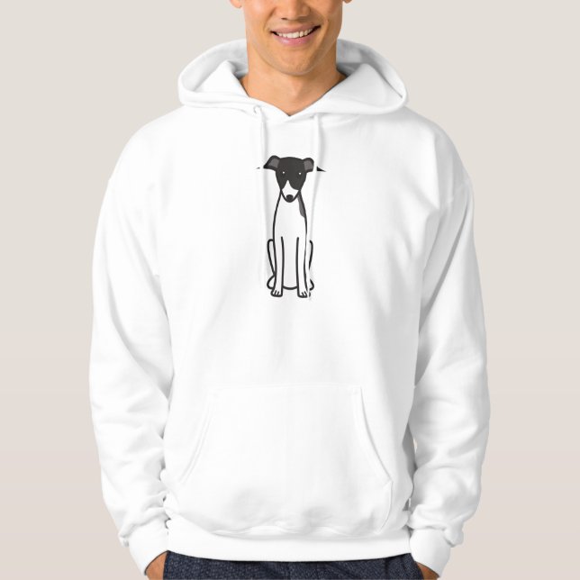 Italienischer Windhund-HundeCartoon Hoodie (Vorderseite)