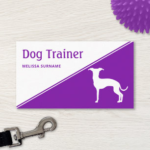 Italienischer Windhund-Hundetrainer in beliebiger  Visitenkarte