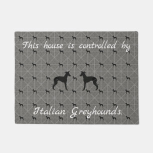 Italienischer Windhund Iggy Hundetür-Matte Fußmatte