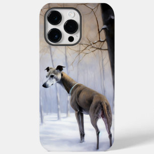 Italienischer Windhund Lass es schneien Weihnachte Case-Mate iPhone 14 Pro Max Hülle