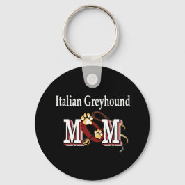 Italienischer Windhund-Mama-Schlüsselanhänger Schlüsselanhänger