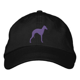 Italienischer Windhund-Silhouette Bestickte Kappe