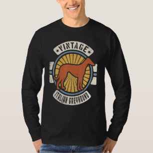 Italienischer Windhund Vintage Klassiker Retro 60e T-Shirt