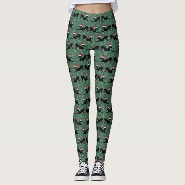 Italienischer Windhund-WeihnachtsLeggings Lularoe Leggings (Vorderseite)