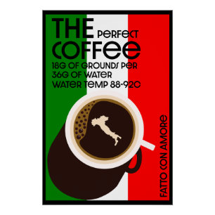Italienisches Baristas Poster