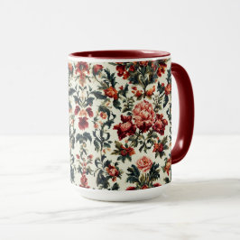 Italienisches Barock. Chic Blume und Blätter Tasse