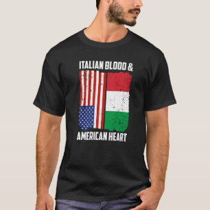 Italienisches Blut & amerikanisches Herz Italienis T-Shirt