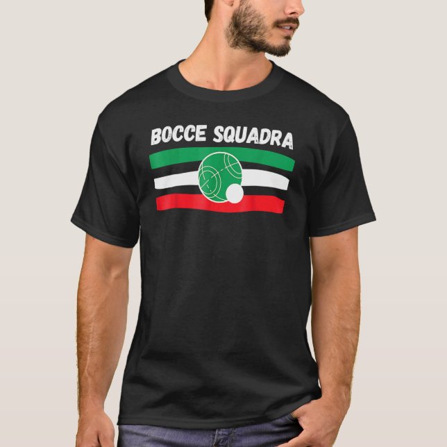 Italienisches BOCCE Ball SQUADRA Team für Bocce Pl T-Shirt (Vorderseite)