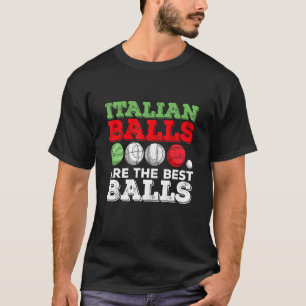 Italienisches Boccia-Zitat für eine italienische B T-Shirt