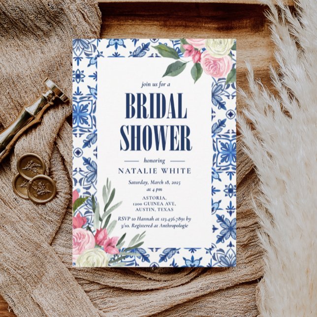 Italienisches Bougainvillea mediterranes Brautpart Einladung (Von Creator hochgeladen)