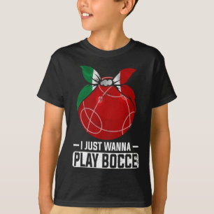 Italienisches Bowling Game Italy Bocci Player Bocc T-Shirt