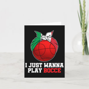 Italienisches Bowling-Spiel Italien Bocci Player B Karte