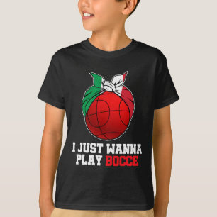 Italienisches Bowling-Spiel Italien Bocci Player B T-Shirt