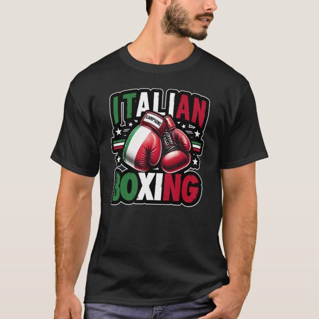 Italienisches Boxen (Meister)  T-Shirt (Vorderseite)