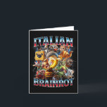 Italienisches Brain Rot Italienisches Brainrot Fun Karte<br><div class="desc">Italienisches Gehirn Rot Italienisches Brainrot Funny Memes Junge Kinder</div>