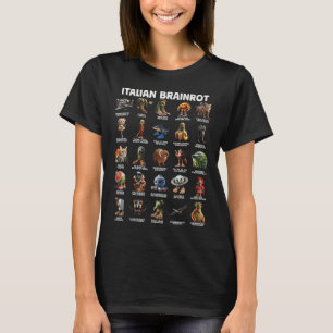 Italienisches Brain Rot Italienisches Brainrot Fun T-Shirt