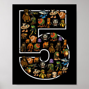 Italienisches Brainrot Geburtstag 5 Jahre Meme 5.  Poster