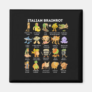 Italienisches Brainrot-Meme für Kinder Jungen Männ Magnet