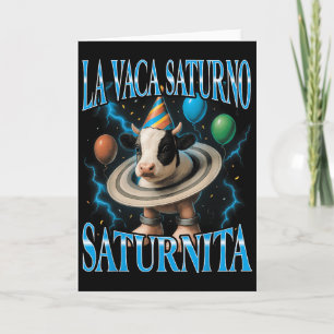 Italienisches Brainrot Meme La Vaca Saturno Saturn Karte