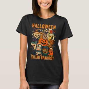 Italienisches Brainrot-Meme-Zeichen Halloween-Kost T-Shirt