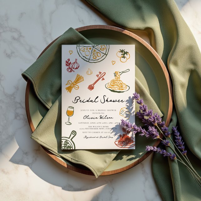 Italienisches Brautparty Einladung (Von Creator hochgeladen)