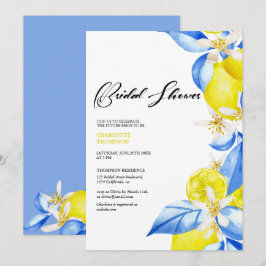 Italienisches Brautparty Lemon Einladung