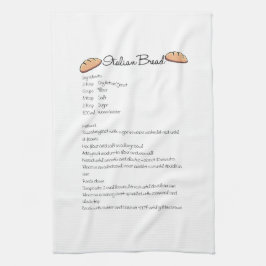 Italienisches Brot-Rezept-Geschirrtuch Geschirrtuch