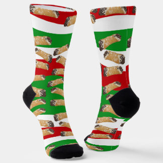 Italienisches Cannoli-Dessert Socken
