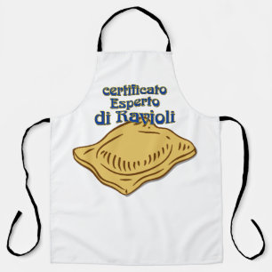 Italienisches Certificato Esperto di ravioli Pasta Schürze
